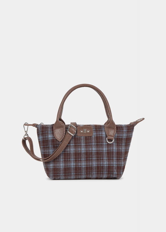 Bolso pequeno shopper cuadros
