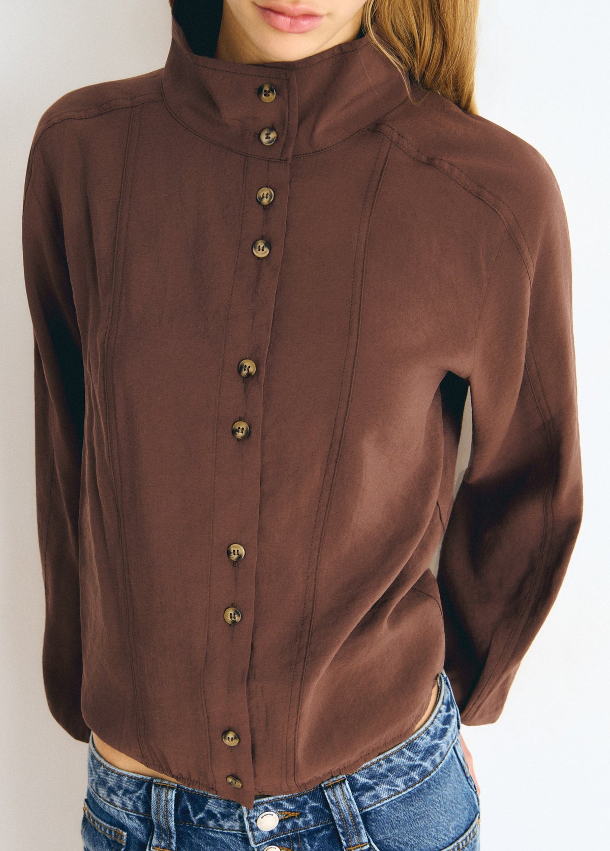 Blusa cuello alto