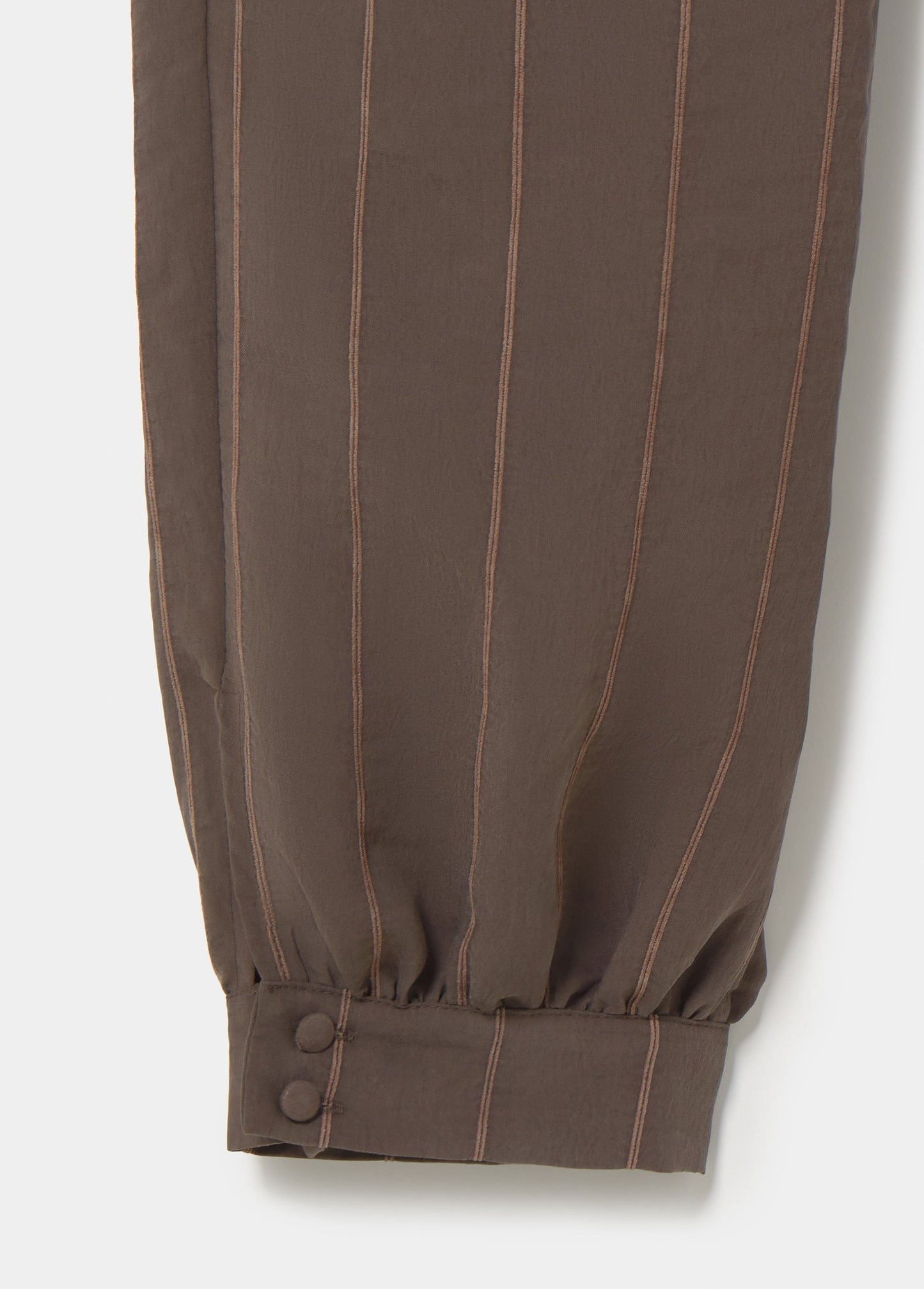 Pantalón largo bombacho tejido rayas