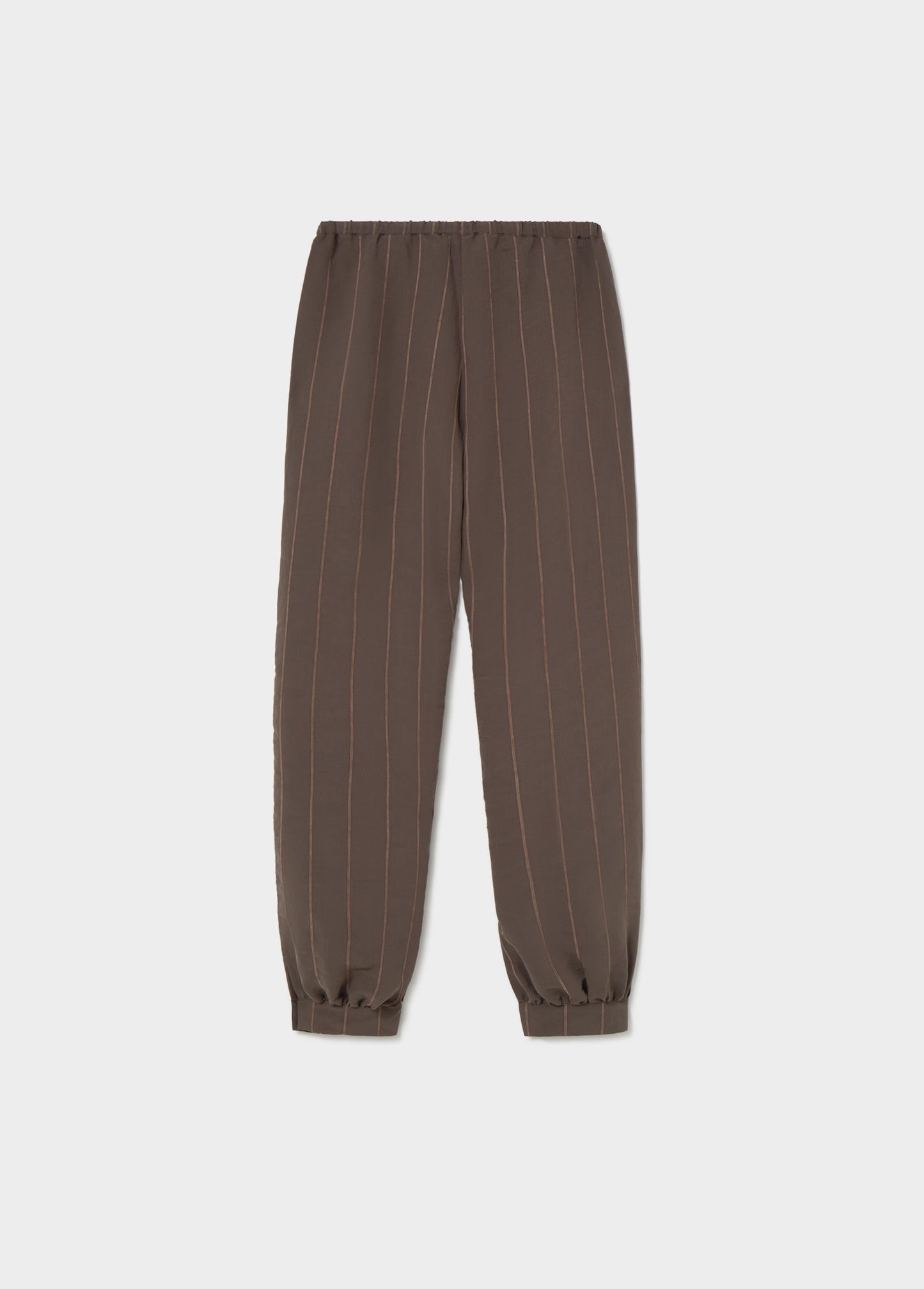 Pantalón largo bombacho tejido rayas
