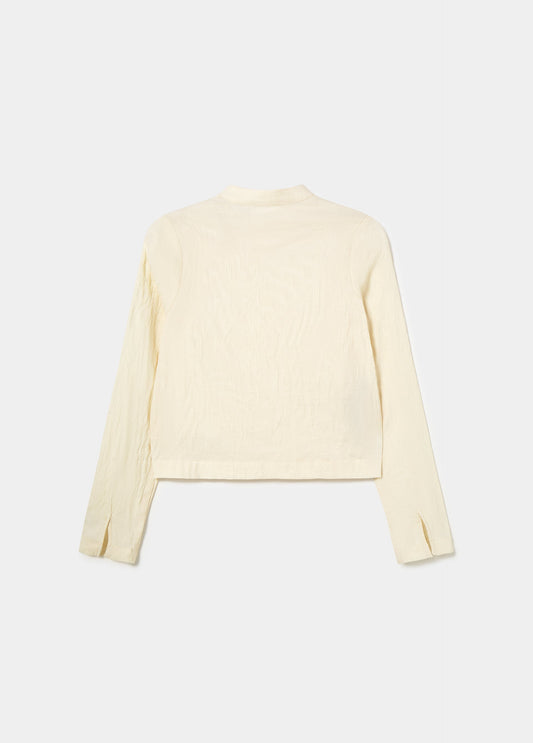 Blusa jacquard detalle botones