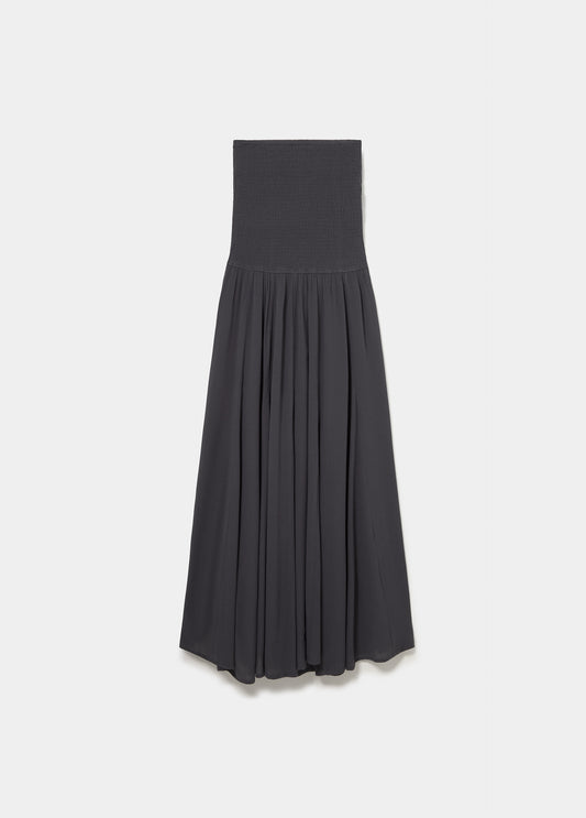 Vestido largo bandeau