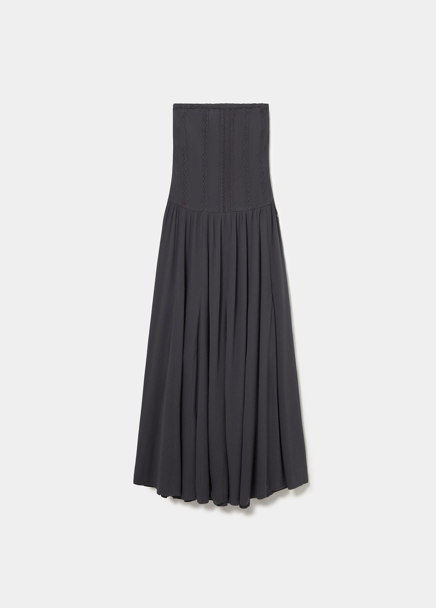 Vestido largo bandeau