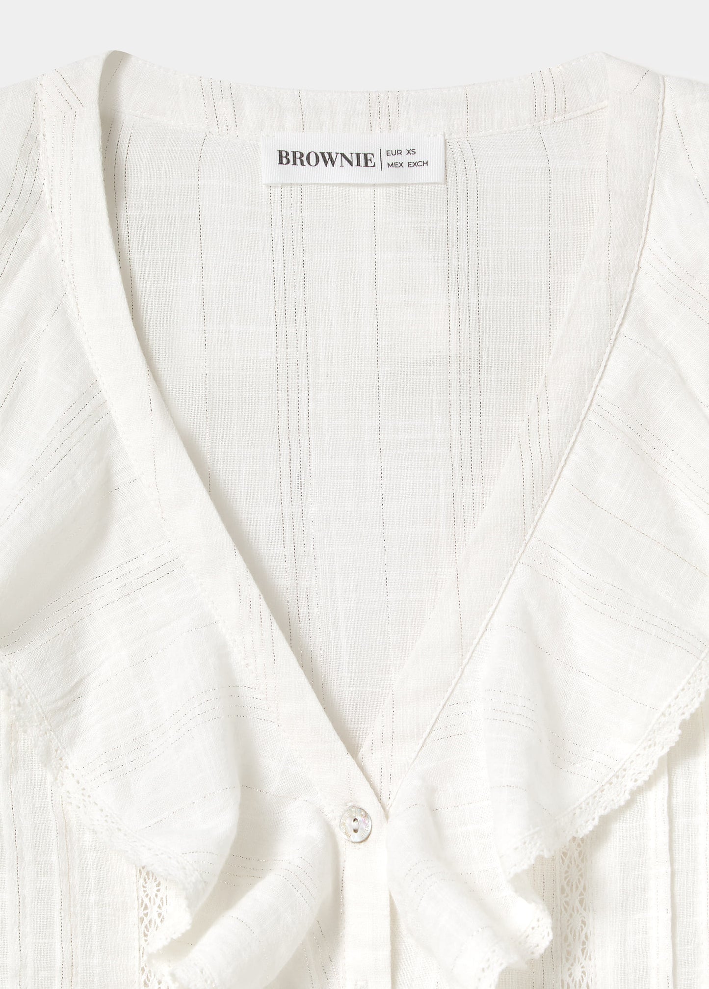 Blusa volante lurex