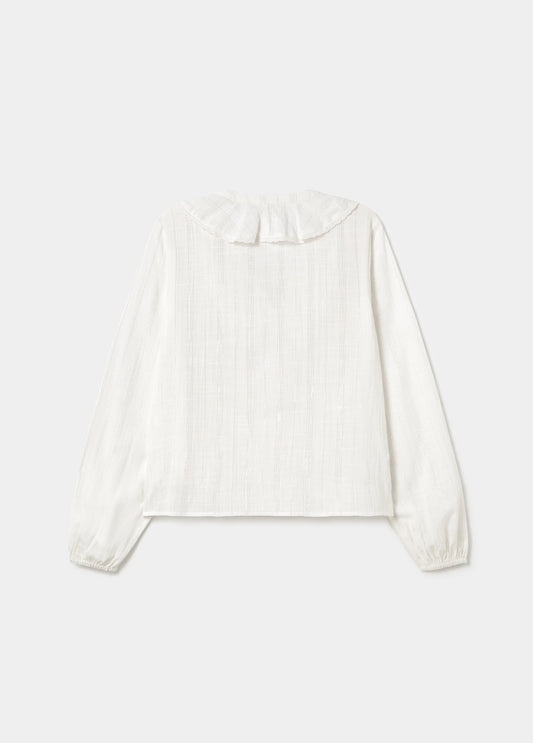 Blusa volante lurex