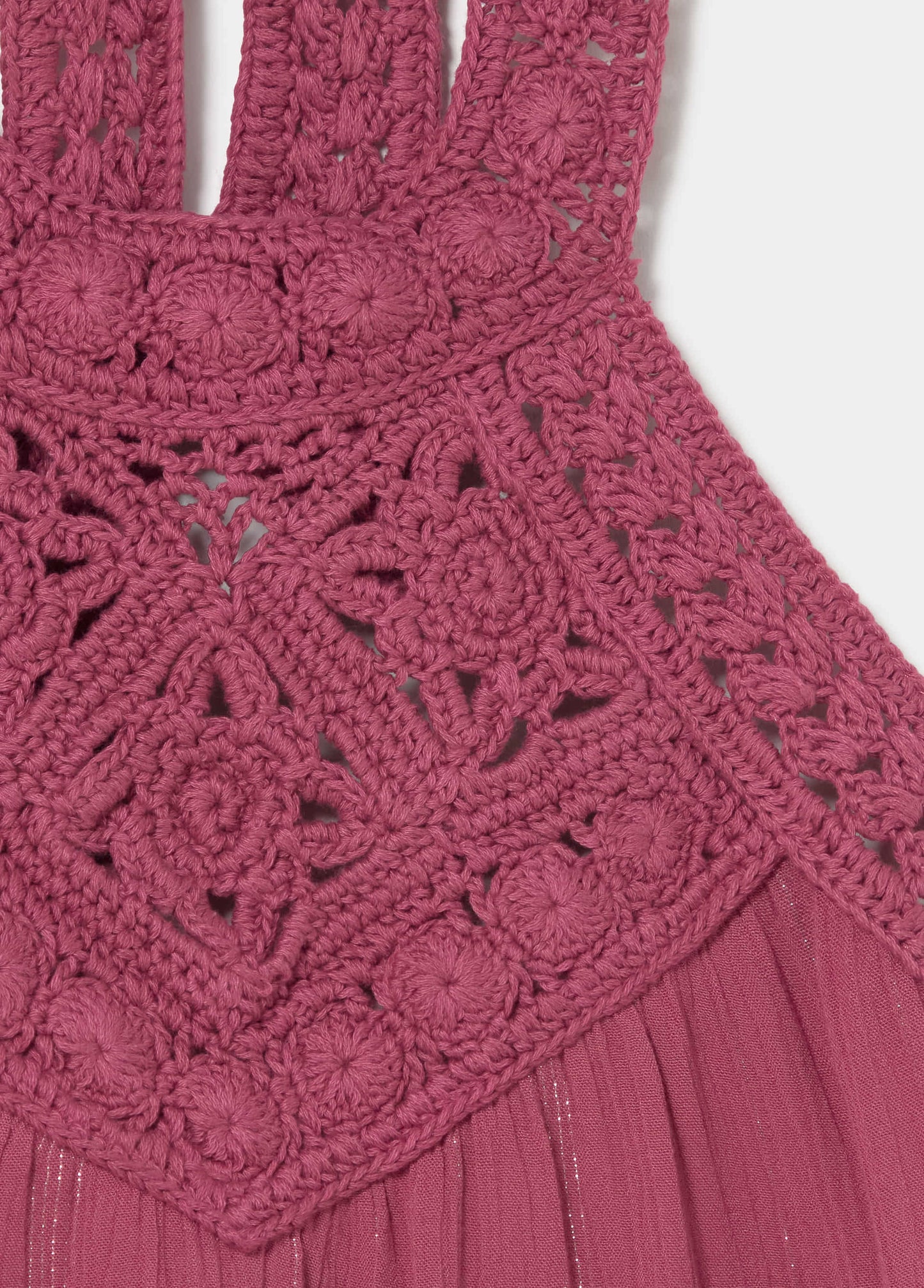 Top halter cuello crochet