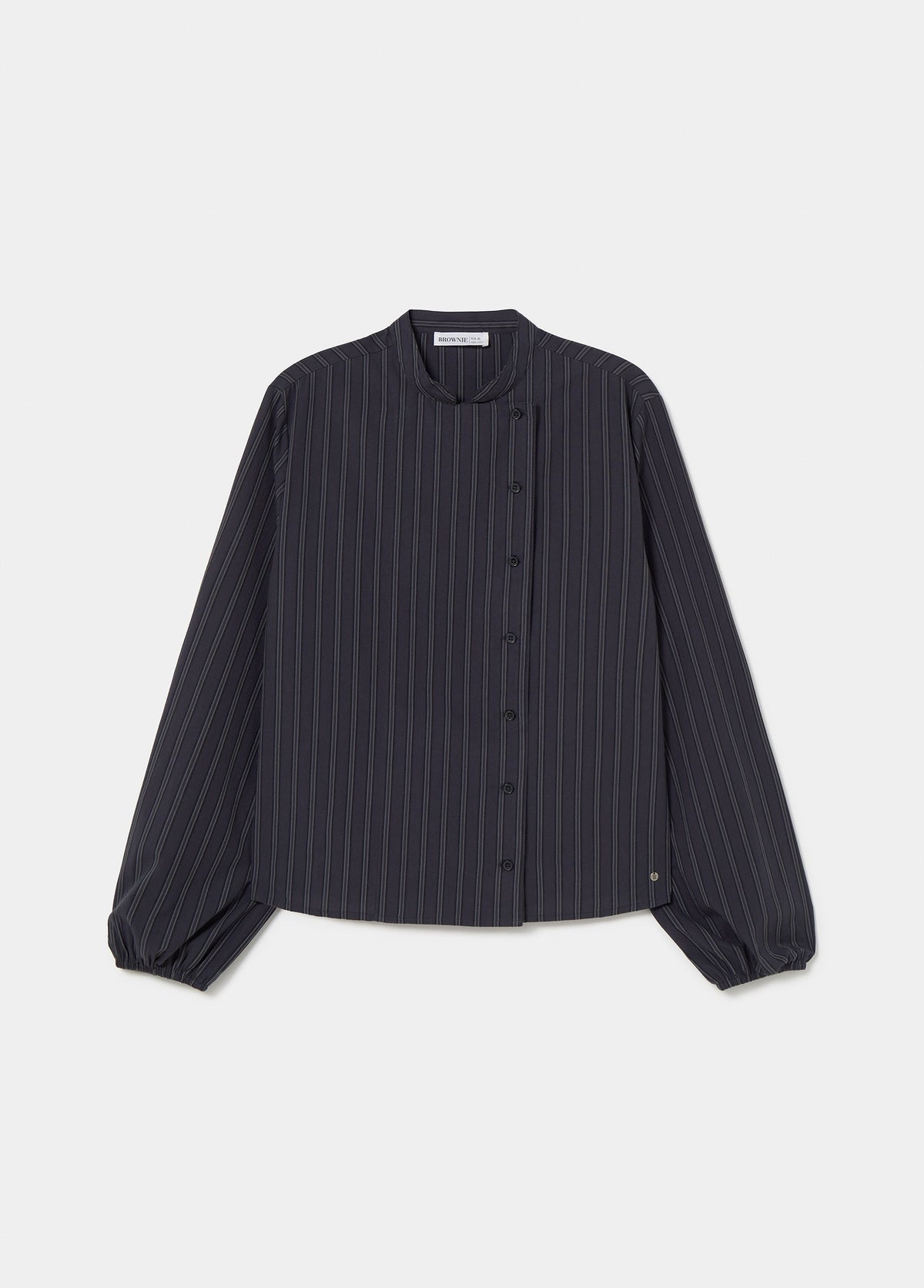 Blusa rayas abullonada
