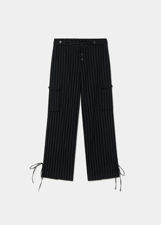 Pantalón cargo rayas pana