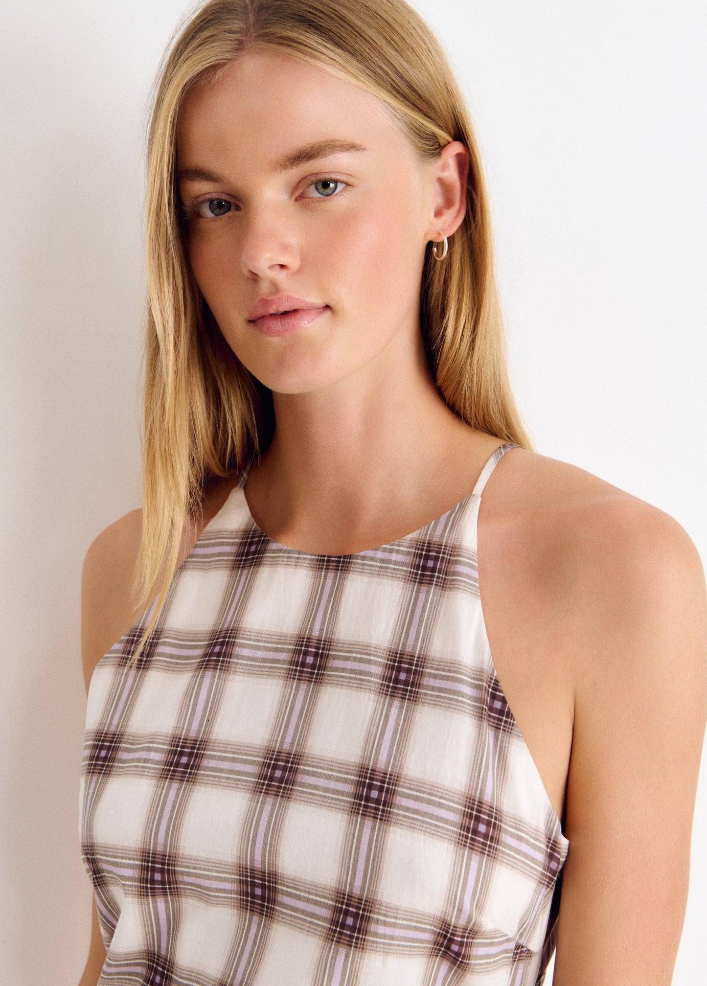 Vestido largo cuello halter