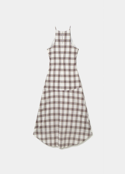 Vestido largo cuello halter