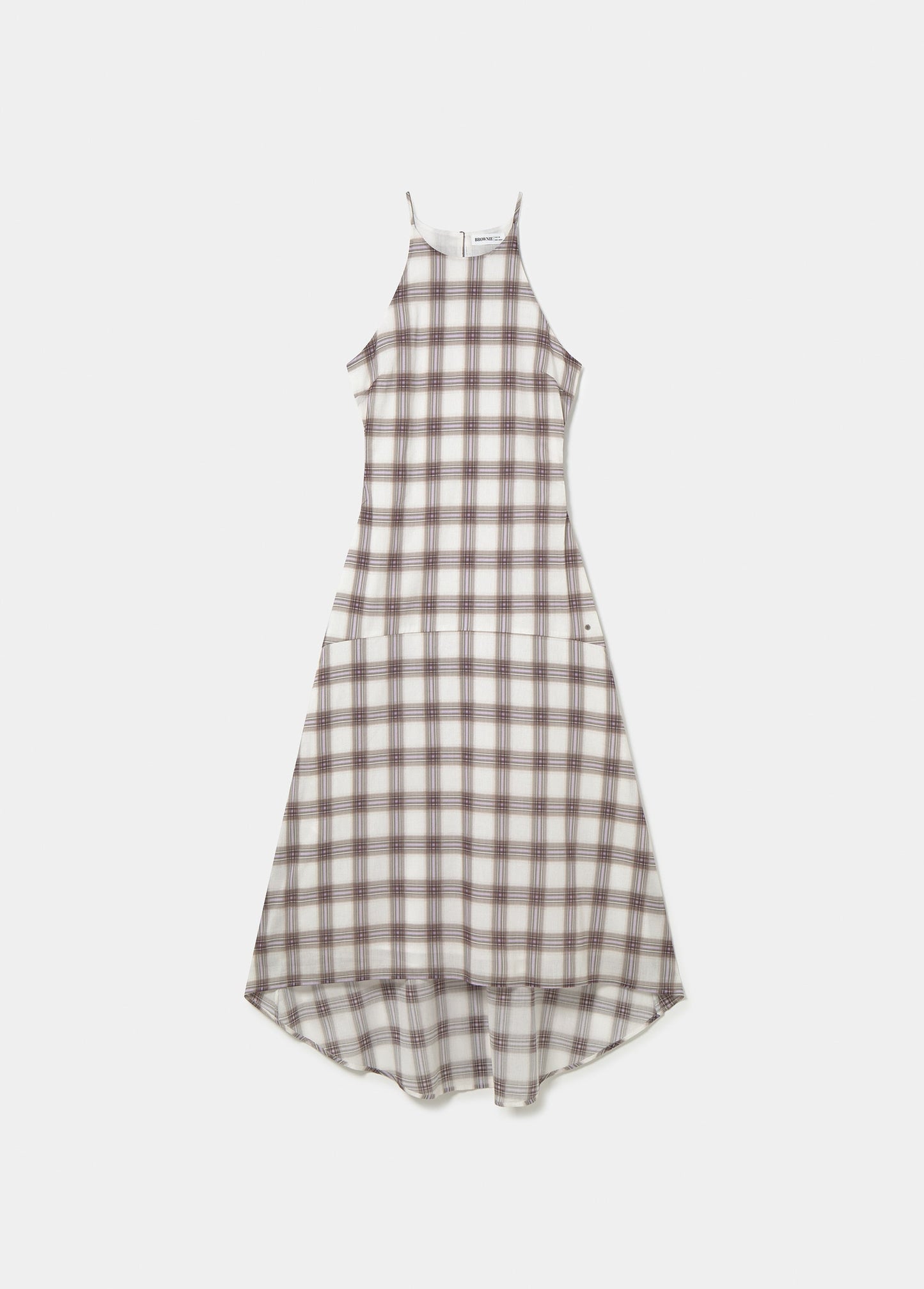 Vestido largo cuello halter