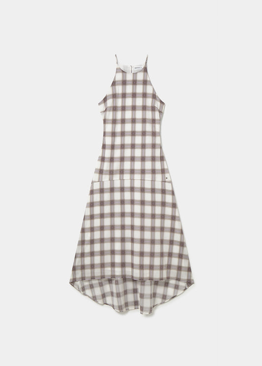 Vestido largo cuello halter