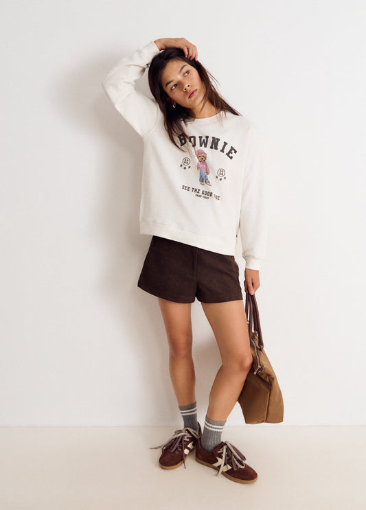 Sudadera print brownie perro