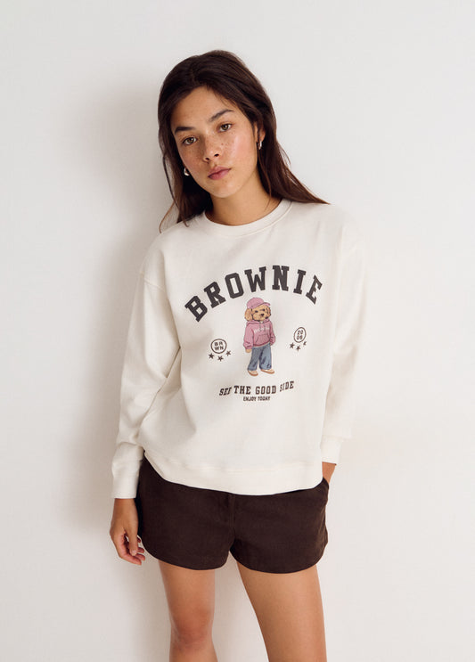 Sudadera print brownie perro