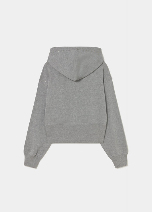 Sudadera capucha tachas