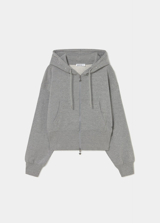 Sudadera capucha tachas