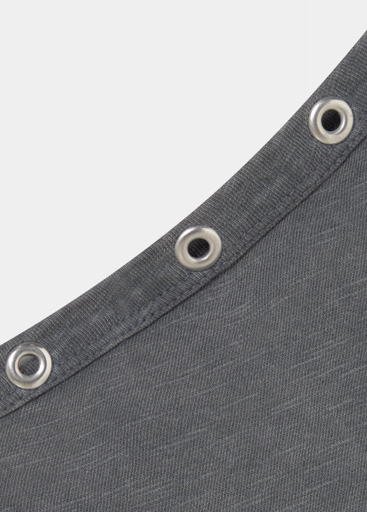Camiseta asimetrica eyelets