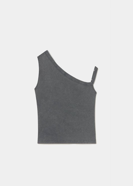 Camiseta asimetrica eyelets