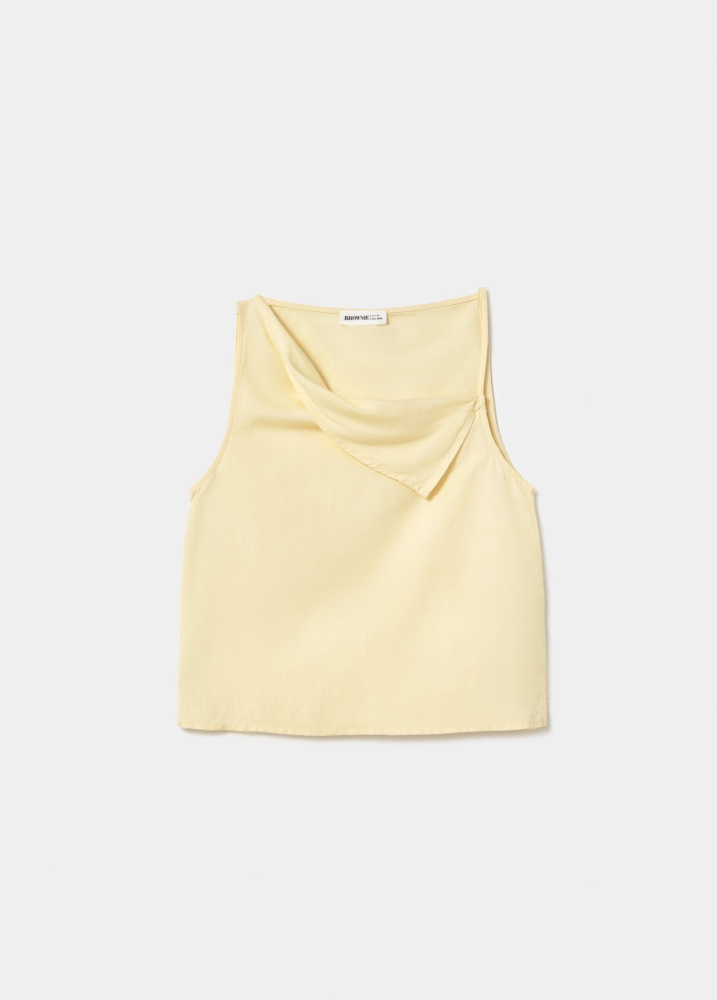 Top solapa lino