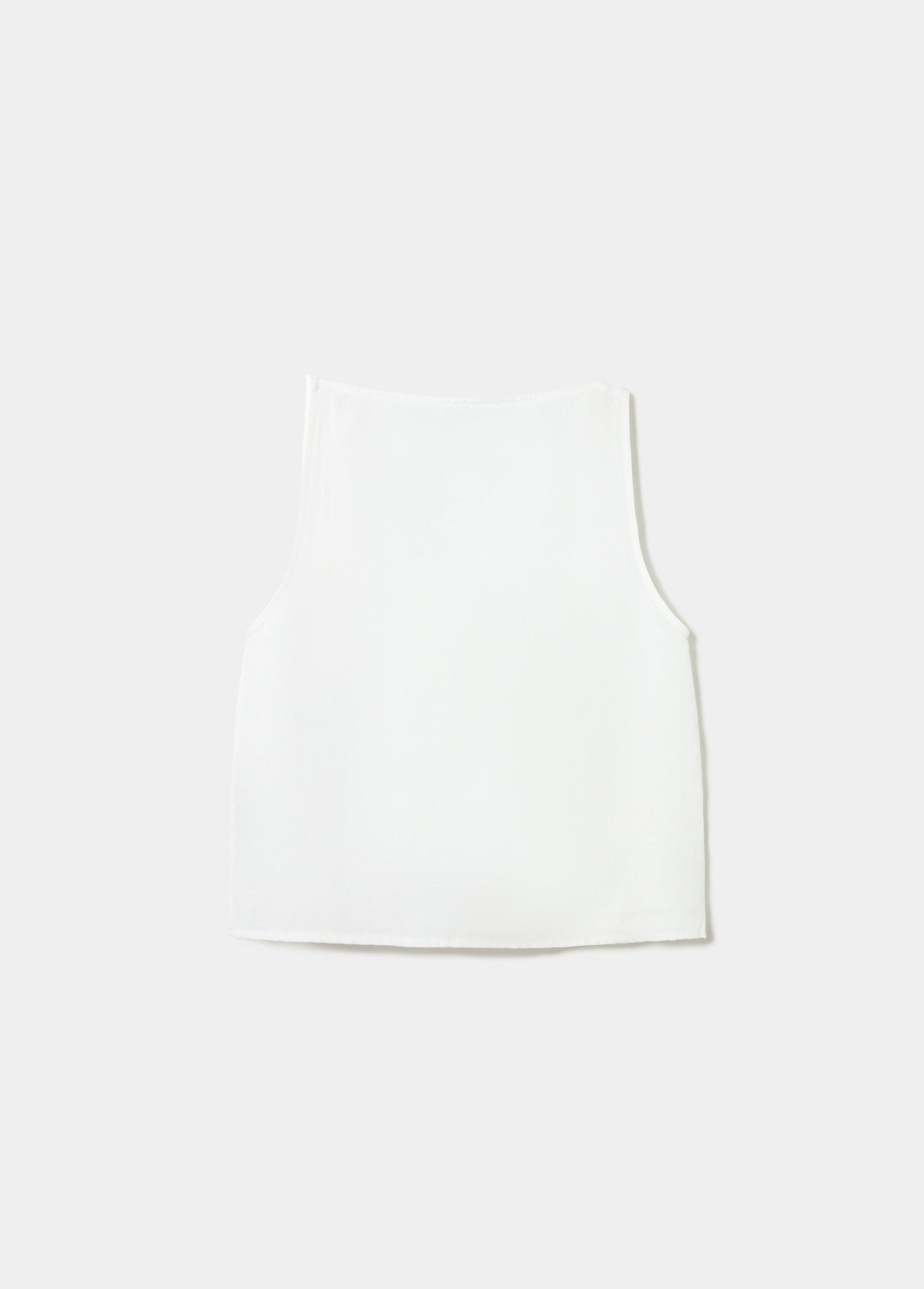 Top solapa lino