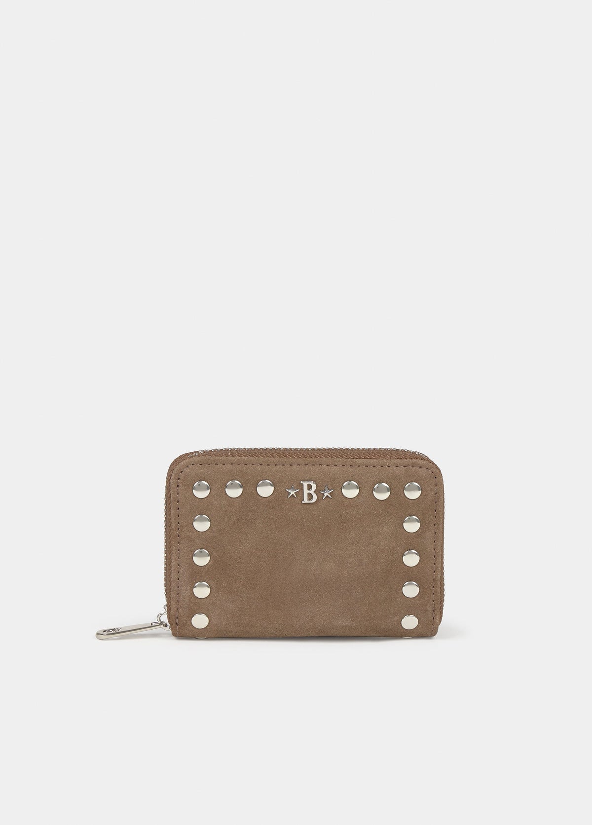 Monedero tachas piel