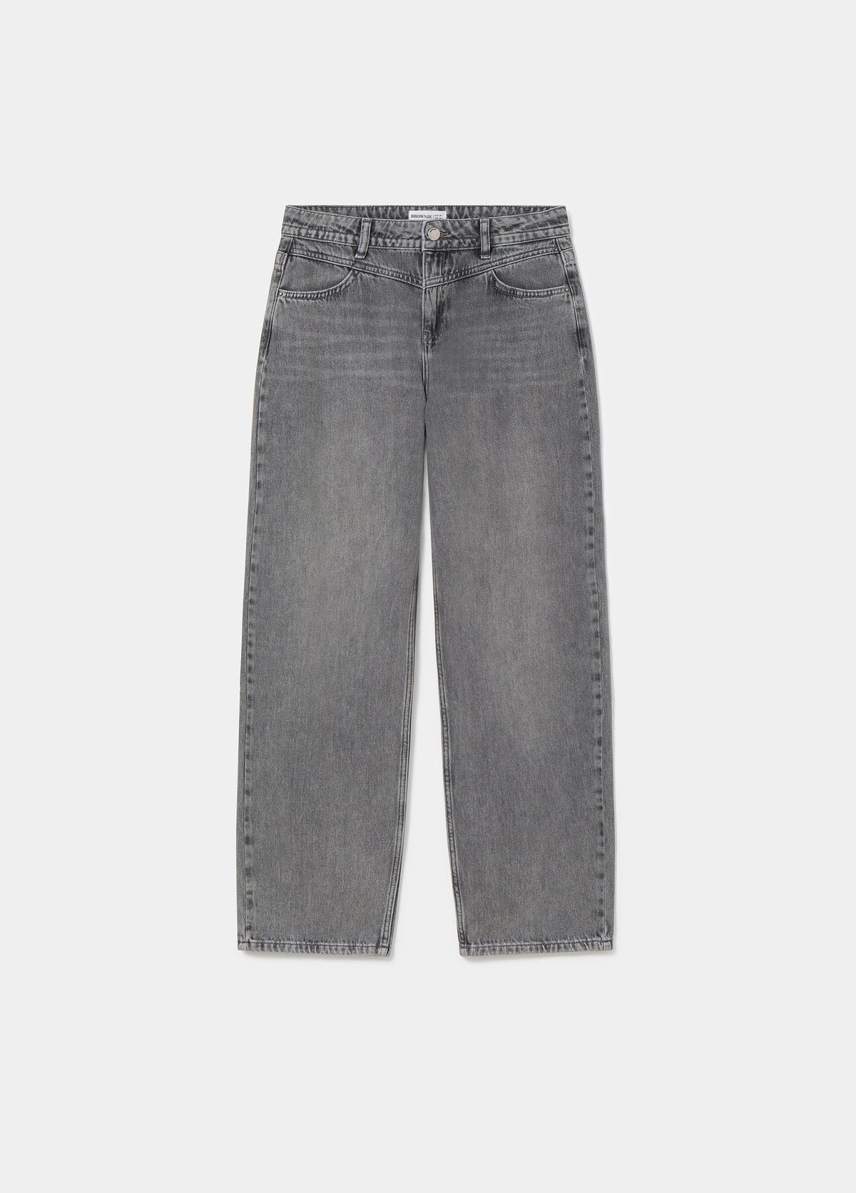 Jeans barrel tiro medio