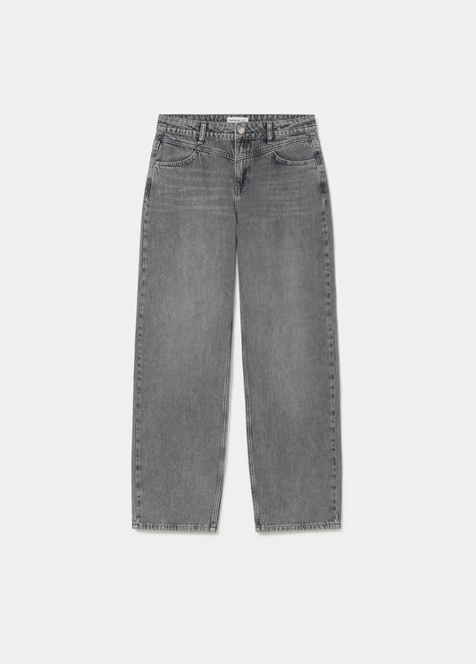Jeans barrel tiro medio