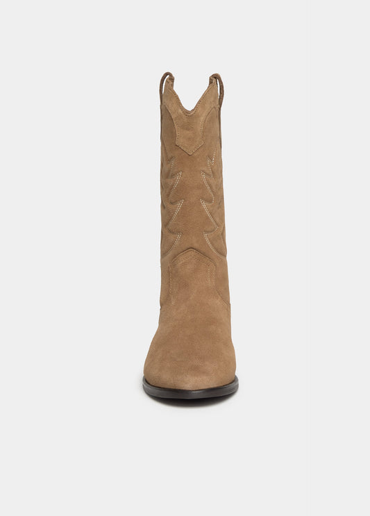 Bota cowboy plana bordado