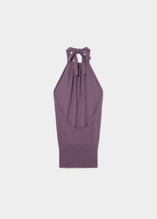 Top atado en cuello escote espalda