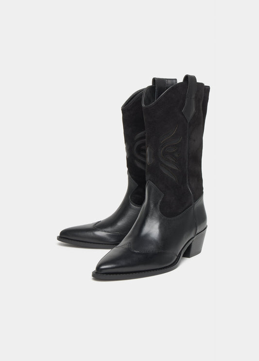 Bota cowboy bimateria
