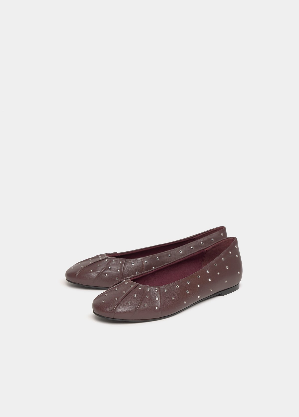 Bailarina fruncidos tachas