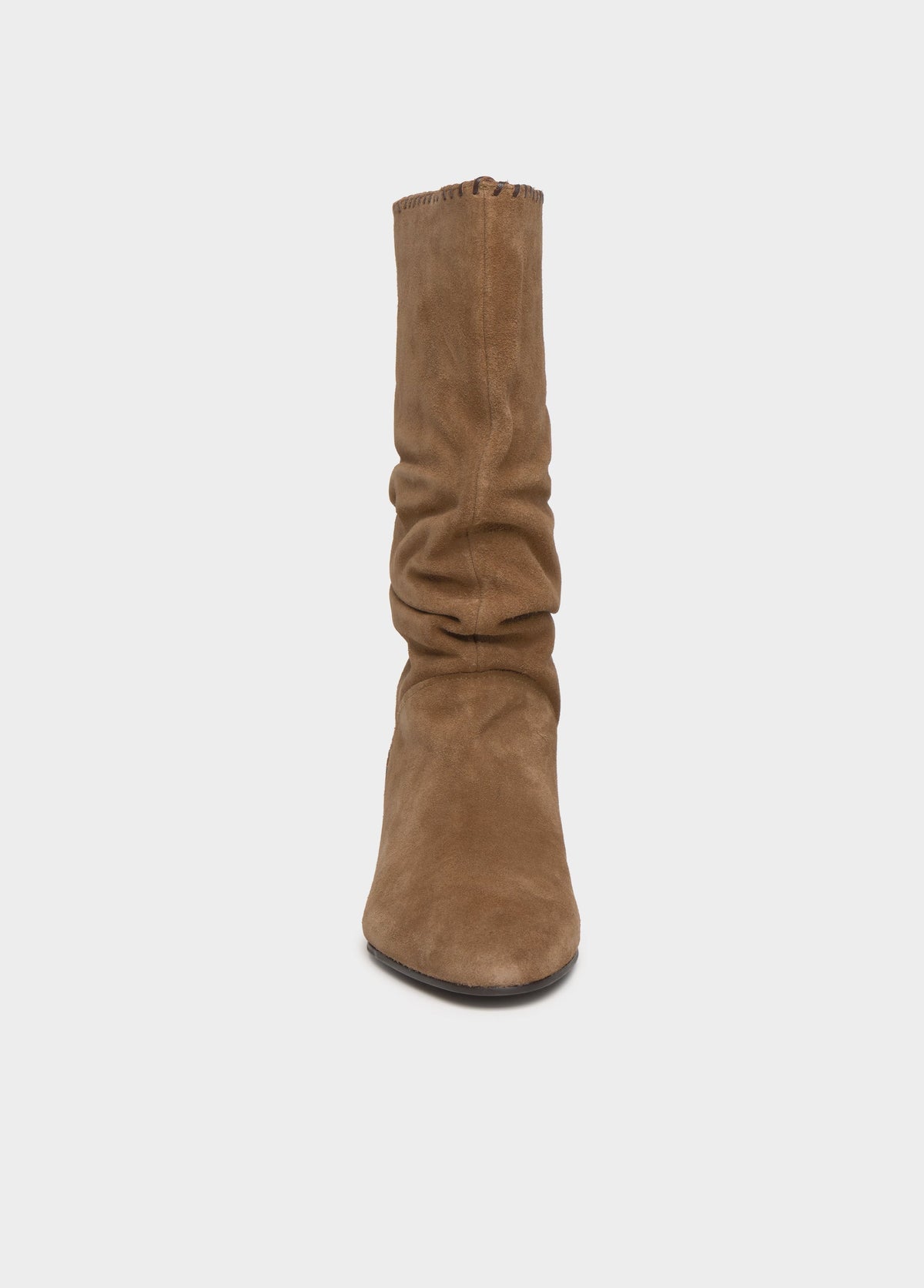 Bota slouchy tacón kitten
