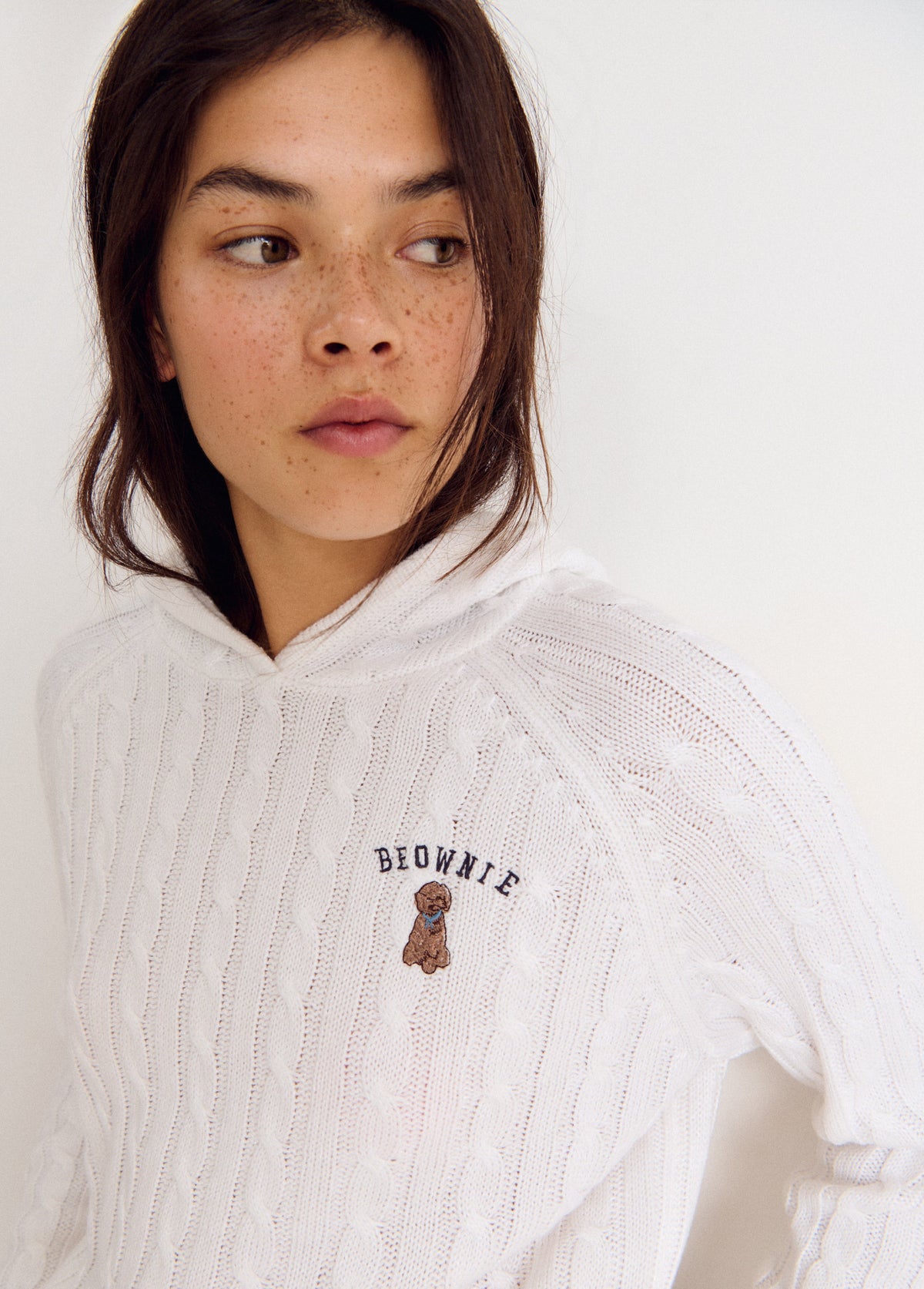 Jersey trenzas bordado