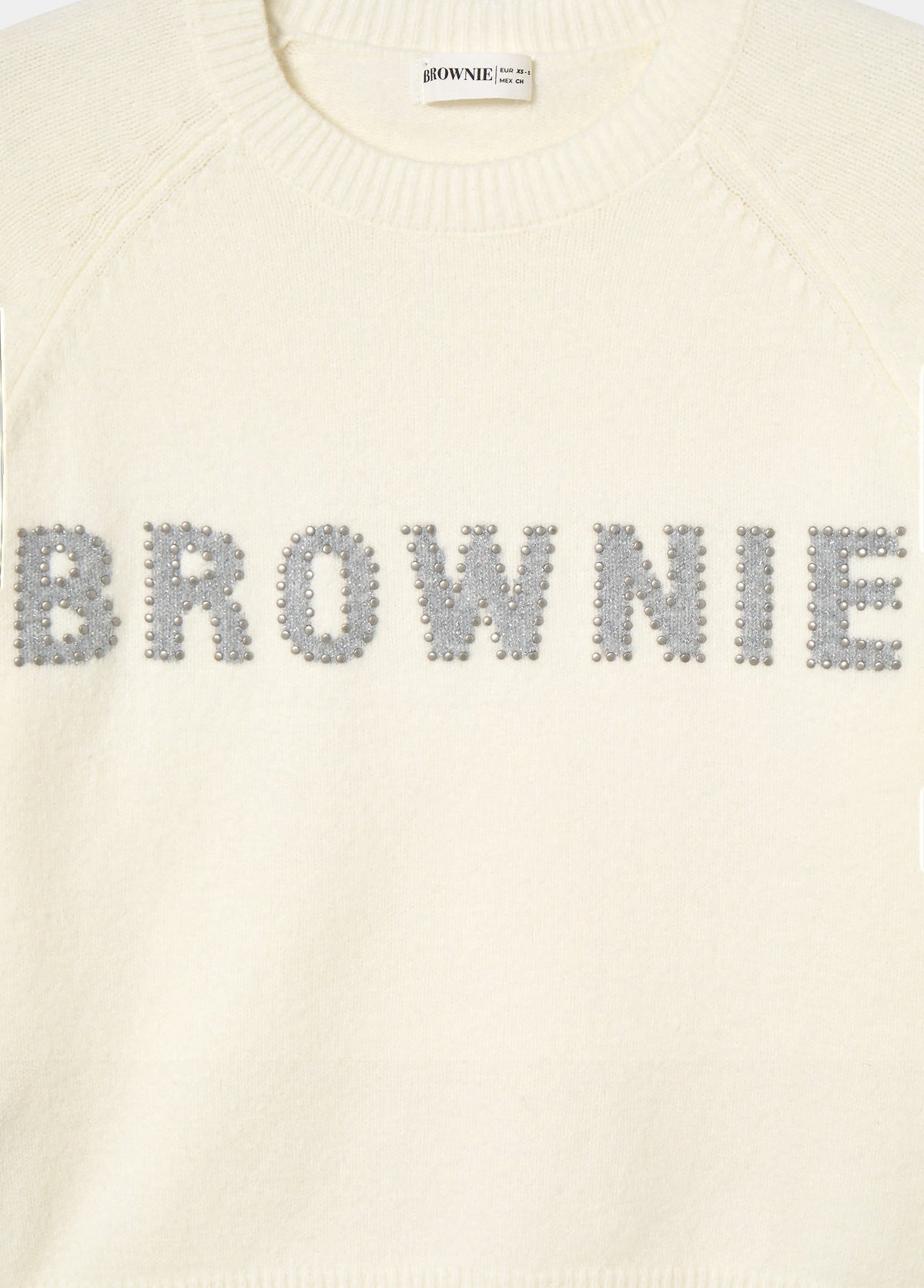 Jersey brownie intarsia