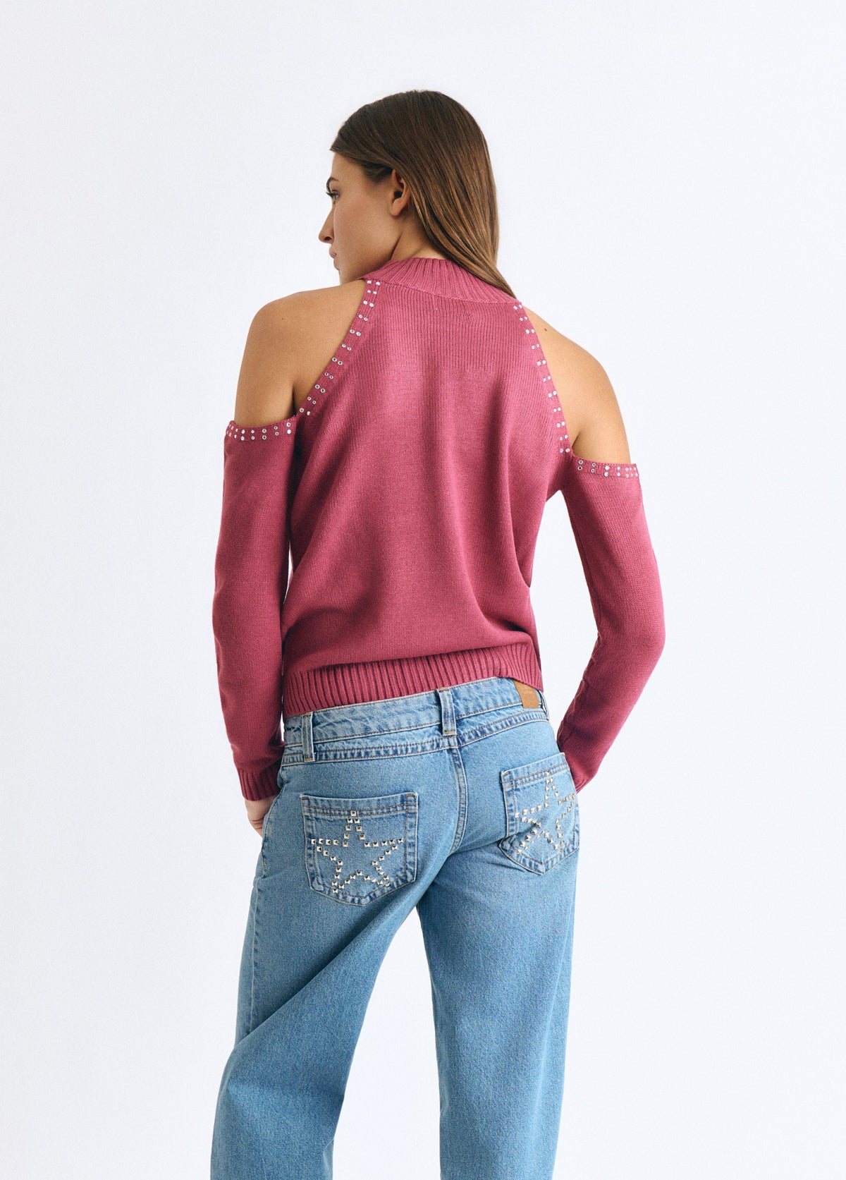 Jersey apertura hombros tachas