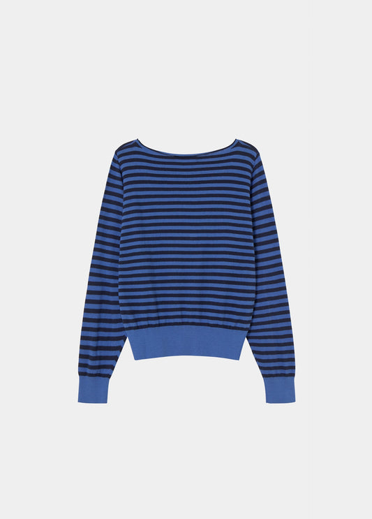 Jersey cuello abierto rayas