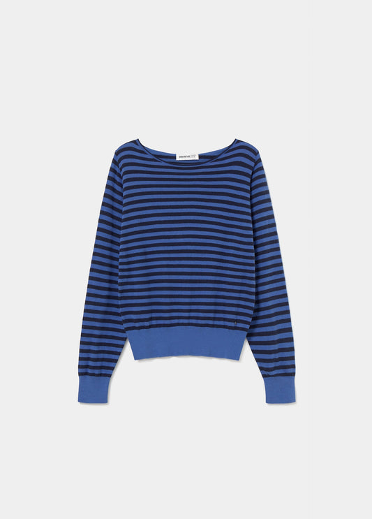 Jersey cuello abierto rayas