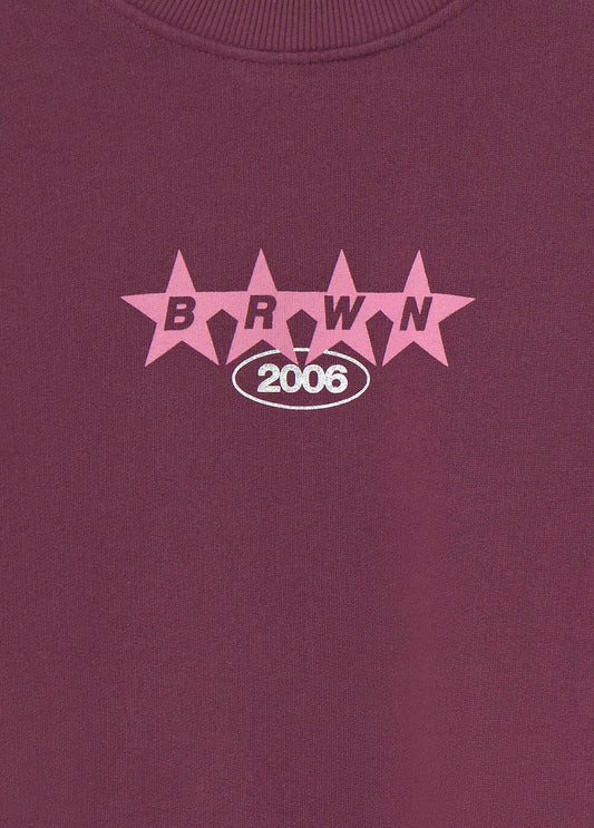 Sudadera print estrellas tachas