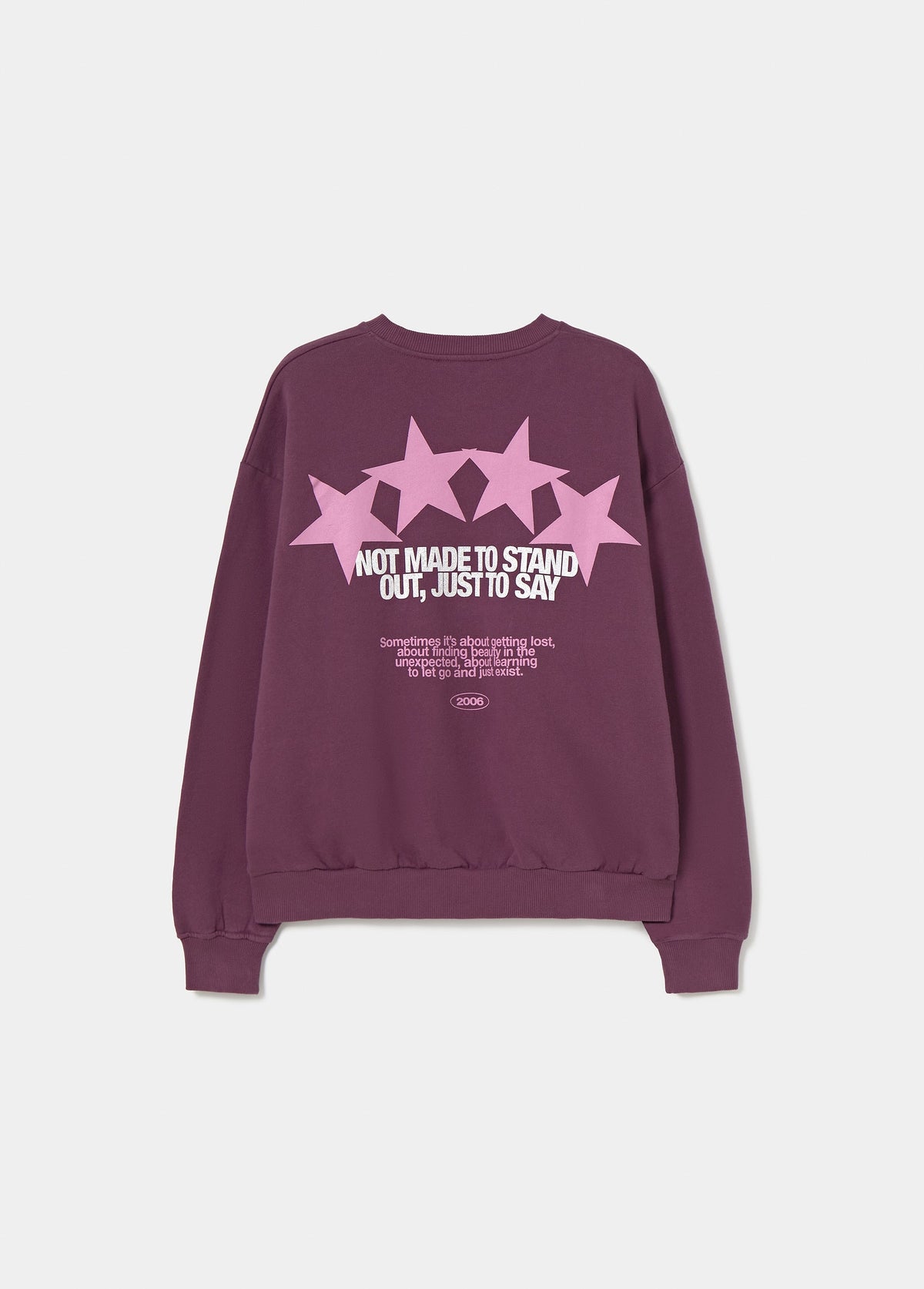 Sudadera print estrellas tachas