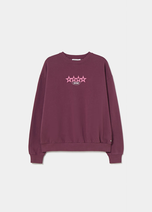 Sudadera print estrellas tachas