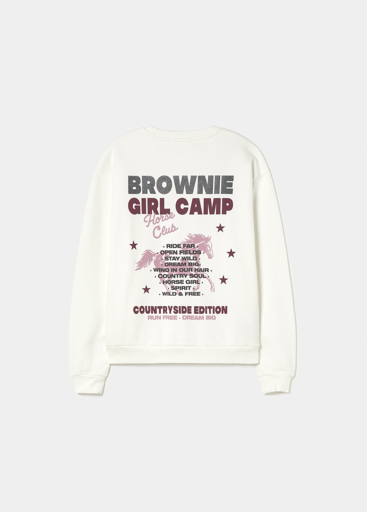Sudadera print caballo glitter