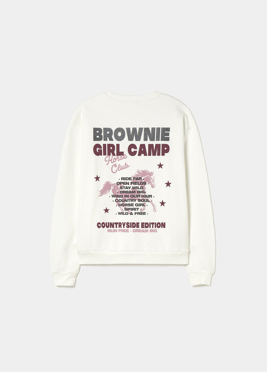 Sudadera print caballo glitter