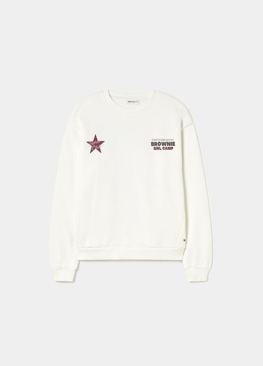 Sudadera print caballo glitter