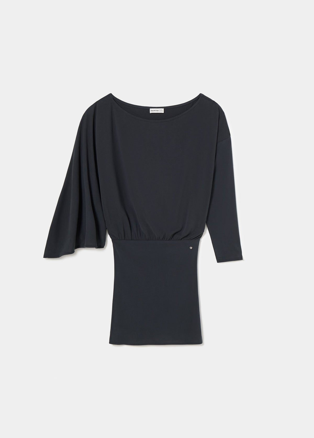 Vestido cupro manga capa