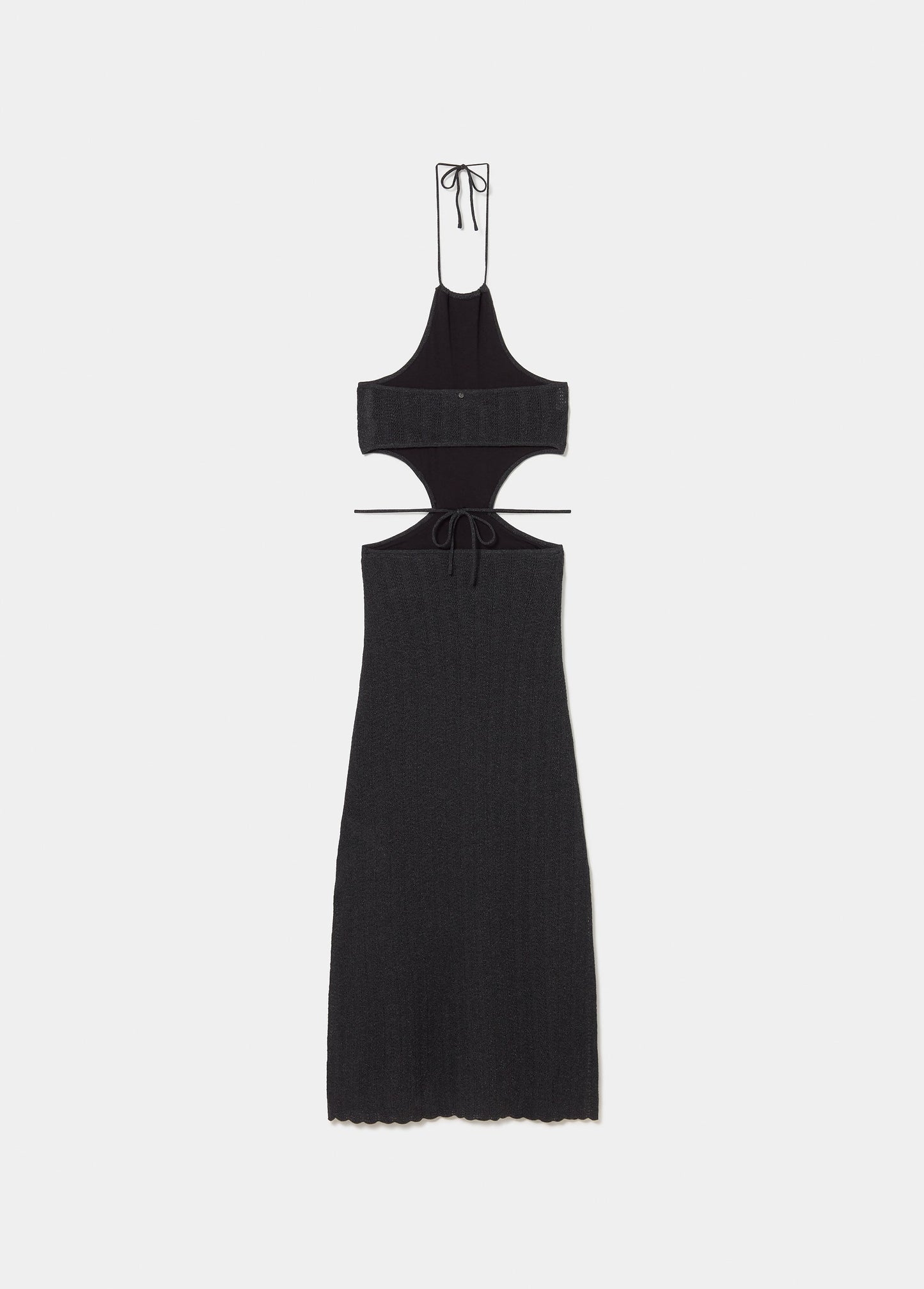 Vestido halter cut-out