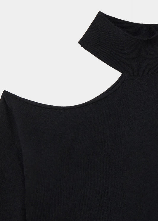 Jersey abertura cuello alto