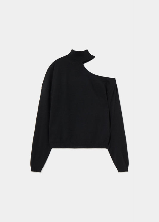 Jersey abertura cuello alto
