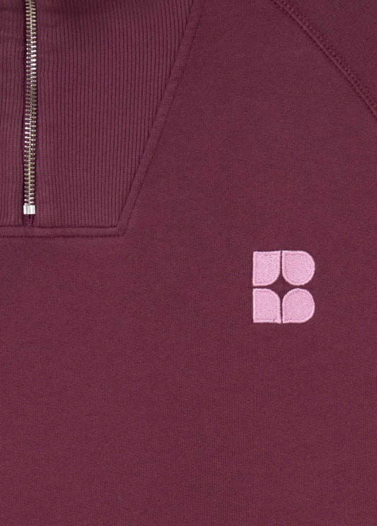 Sudadera cremallera logo bordado