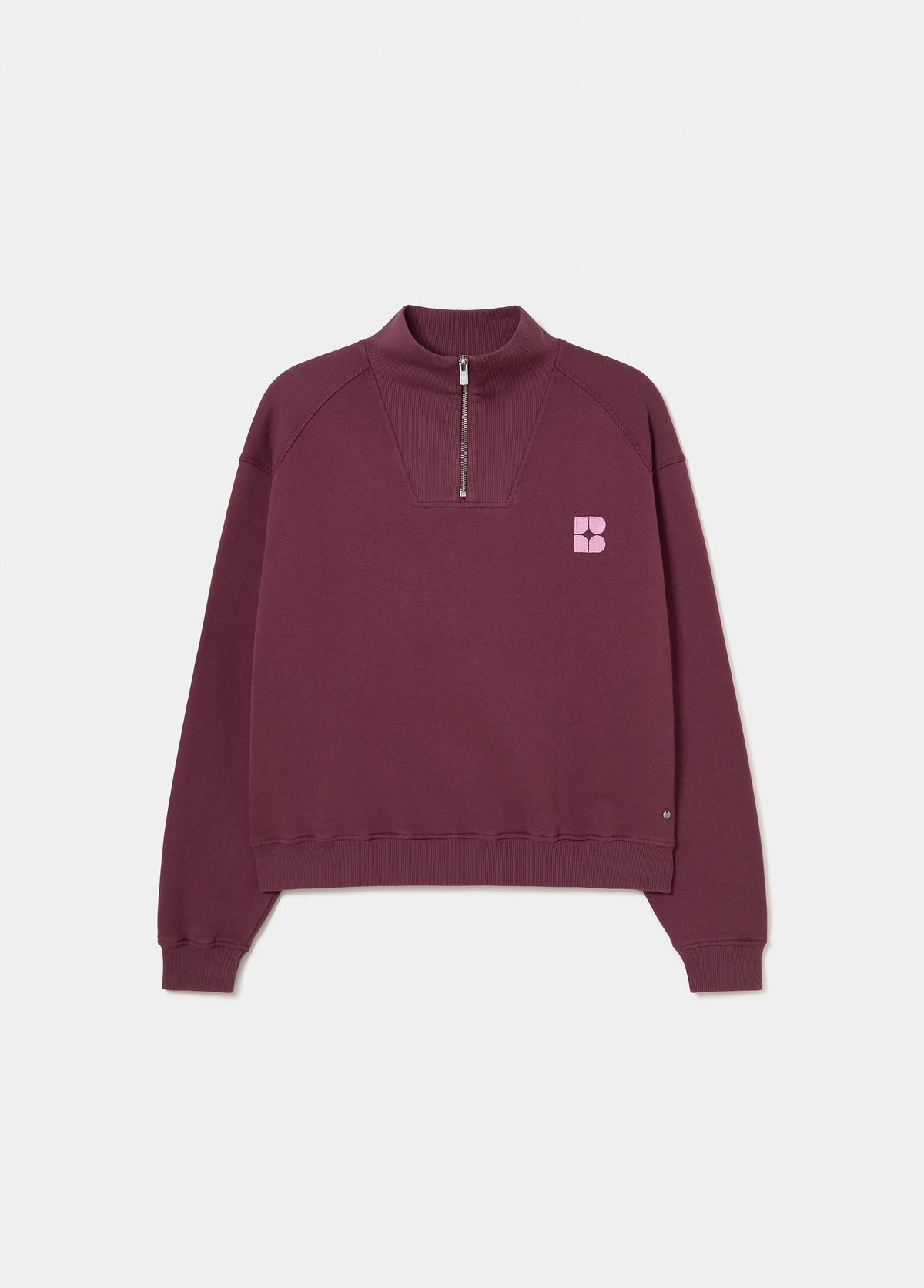 Sudadera cremallera logo bordado