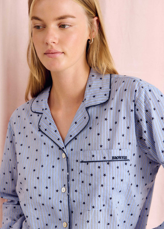 Pijamas rayas azul